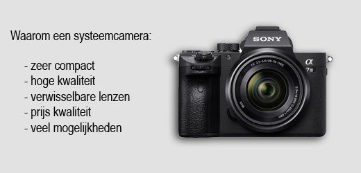 systeemcamera voor portretfoto